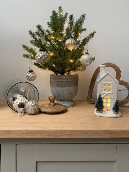 Pine Tree In Stone Pot