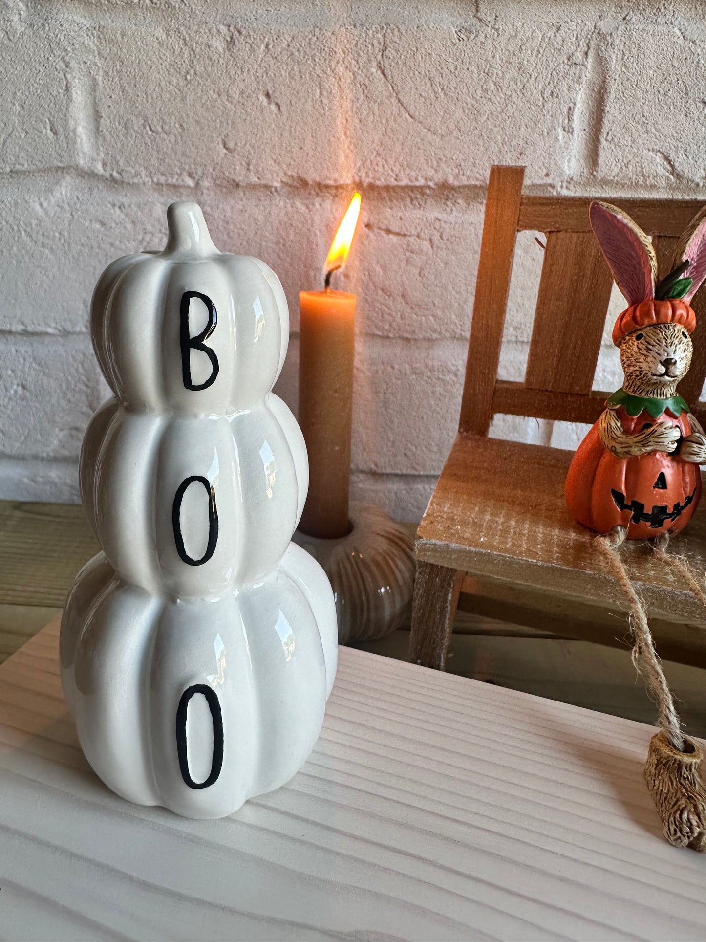 Boo Pumpkin Stack