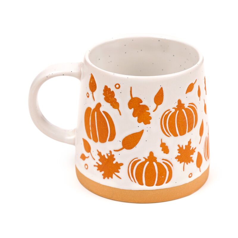 Pumpkin Tapered Stoneware Mug
