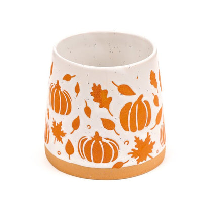 Pumpkin Tapered Stoneware Mug
