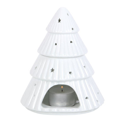 Christmas Tree Oil Burner - Pink or White