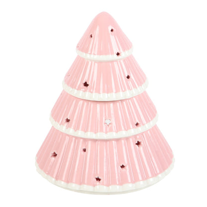 Christmas Tree Oil Burner - Pink or White