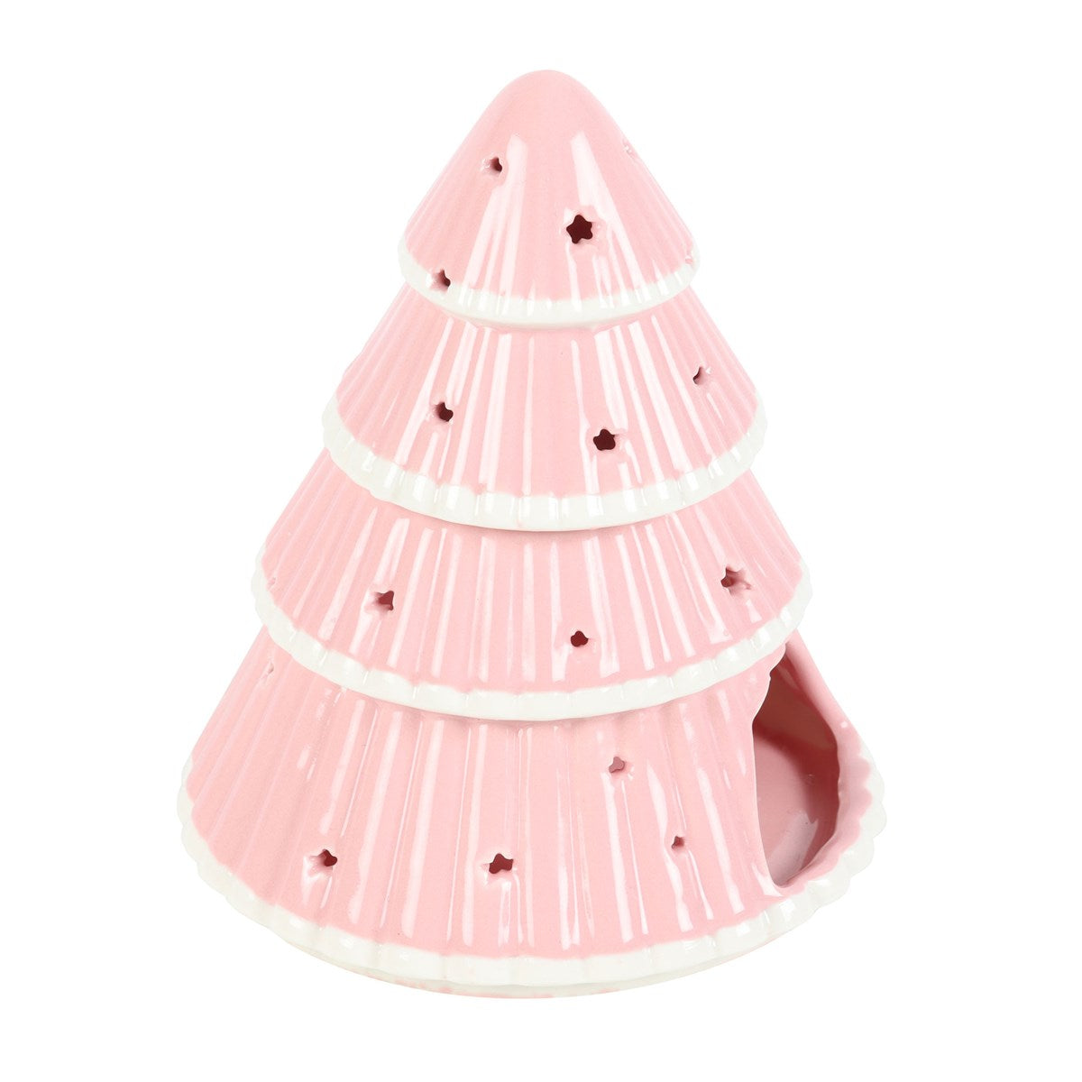 Christmas Tree Oil Burner - Pink or White