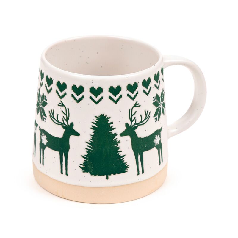 Christmas Tapered Stoneware Mug (4 styles)