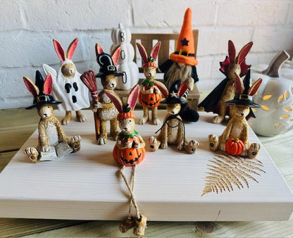 Halloween Sitting Witch Rabbits - 3 styles