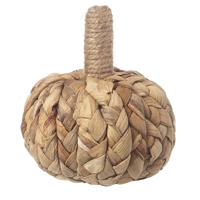 Natural Knitted Set of Raffia Pumpkins