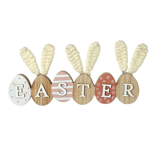 Easter sign with bunny ears