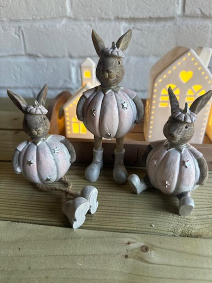 Pink Halloween Pumpkin Rabbits - 3 styles