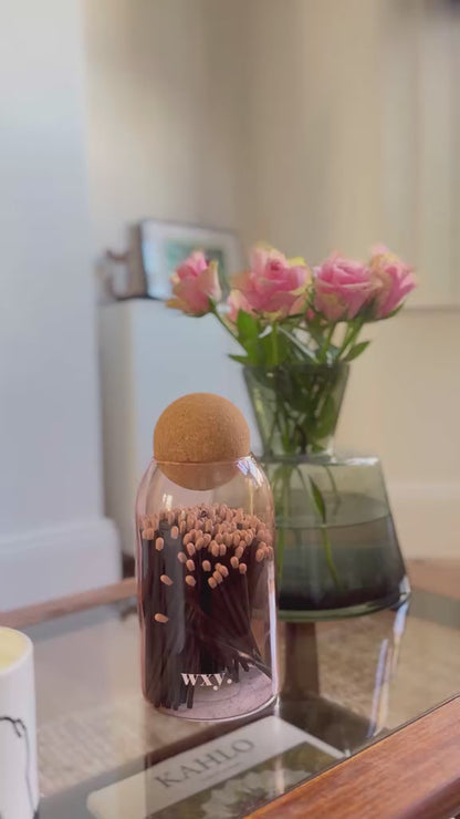Luxury Matches In Cork Stopper Jar