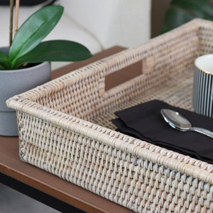 Rectangular Rattan Tray - 2 sizes available