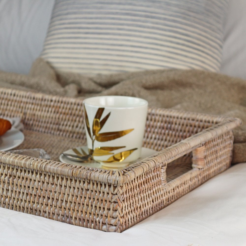 Rectangular Rattan Tray - 2 sizes available