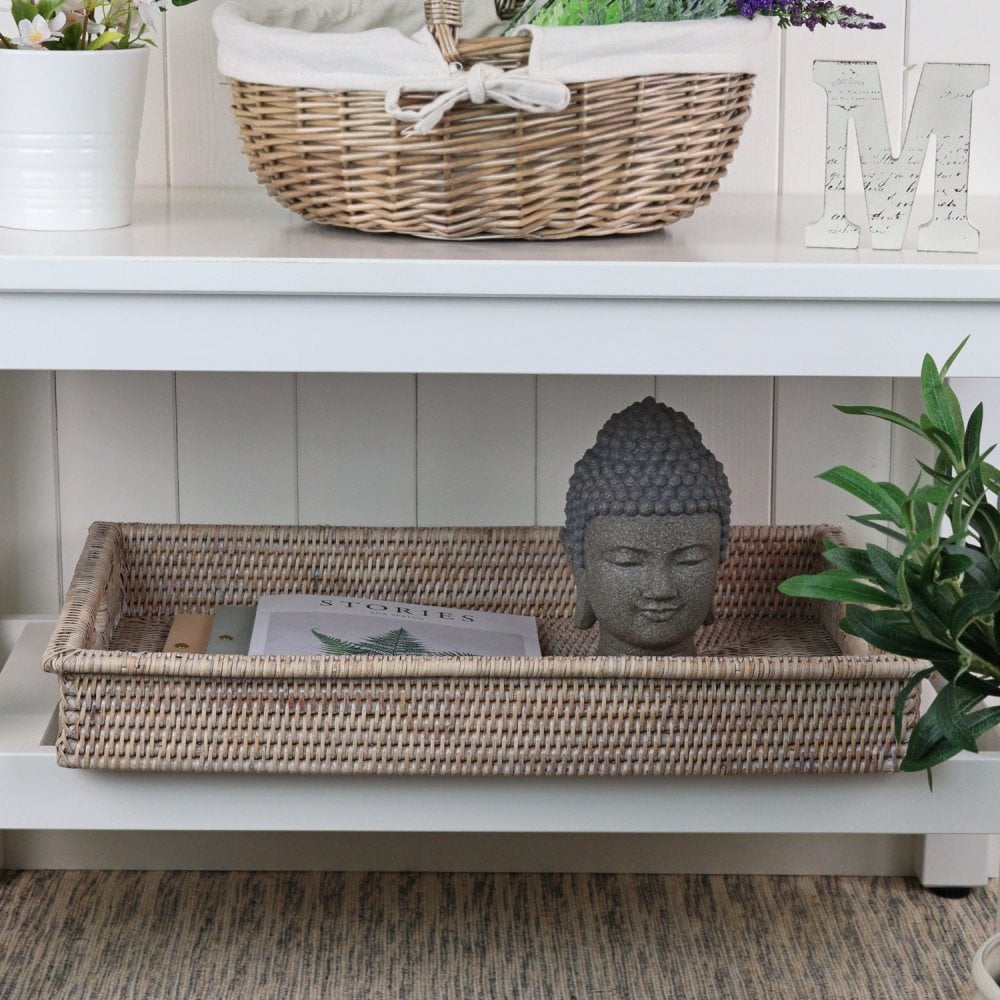 Rectangular Rattan Tray - 2 sizes available