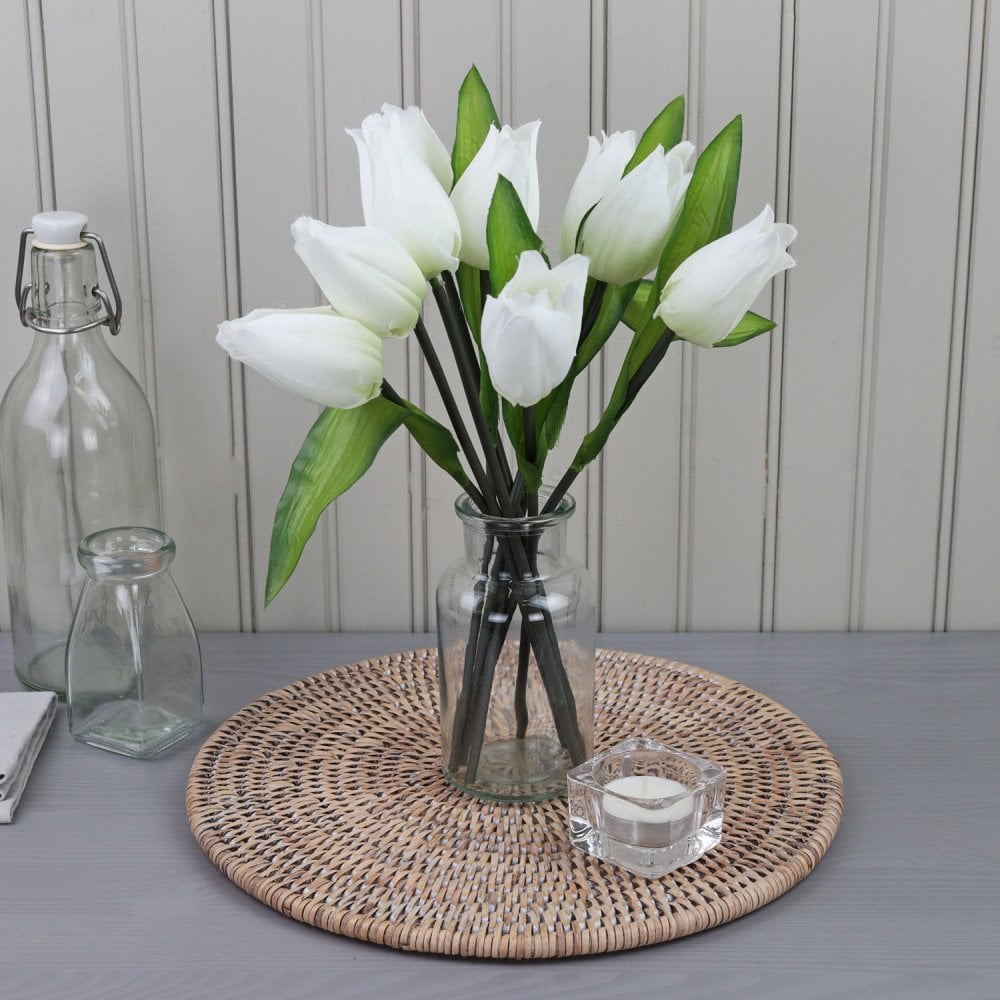 Set of 2 Round Rattan Placemats