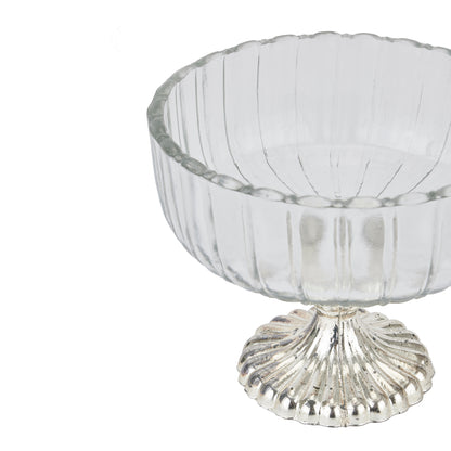 Fluted Glass Display Bowls - Small or Large