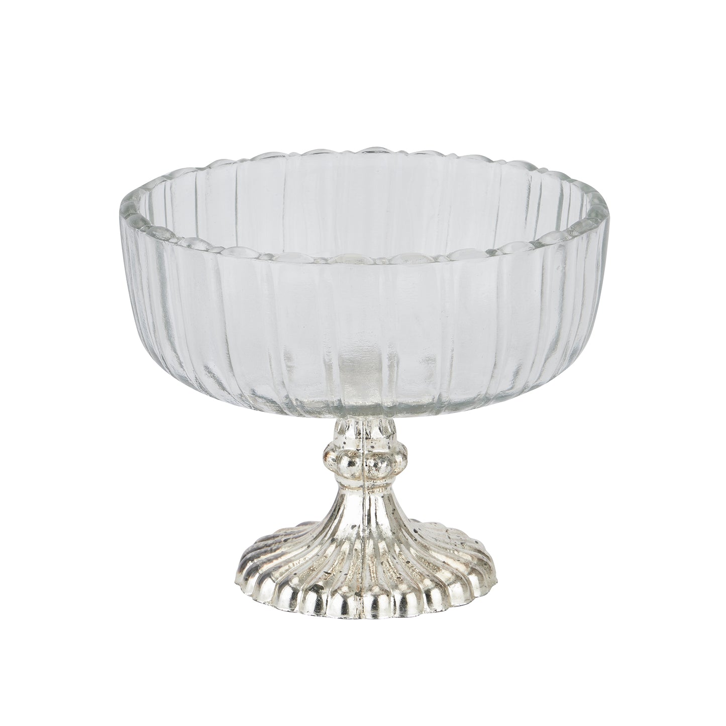 Fluted Glass Display Bowls - Small or Large