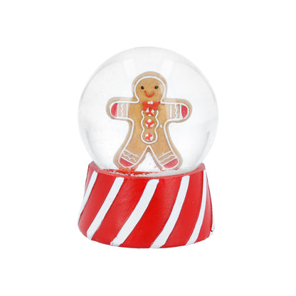 Gingerbread Man Christmas Snow Globe