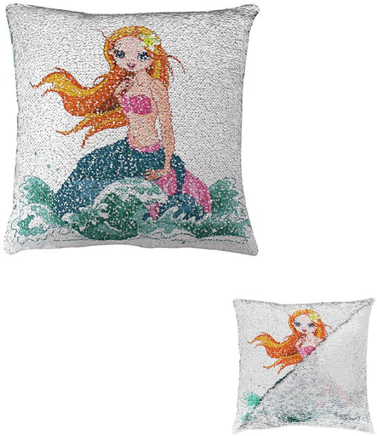 'Magic' Mermaid Sequin Cushion
