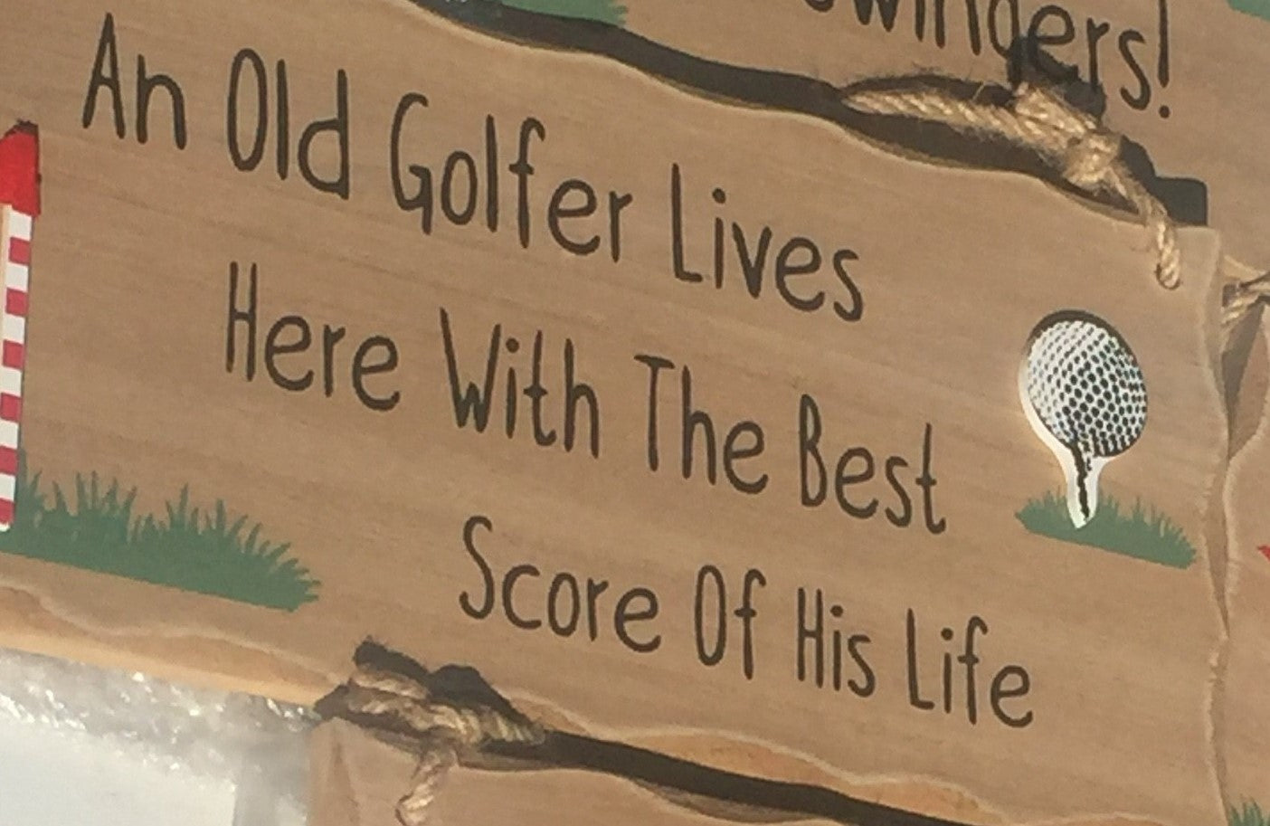 Wooden Golf Plaque