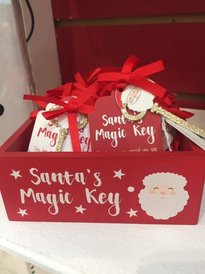 Santa's Magic Key Christmas Decoration Door Charm