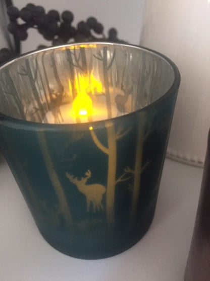 Woodland Christmas Tealight Holder