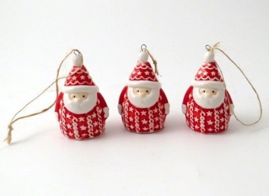 Hanging Nordic Santa, sold in pairs