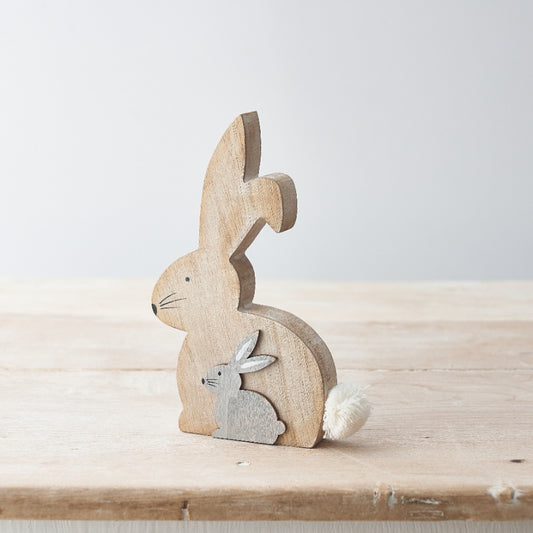Stacking Rabbit Wooden Ornament