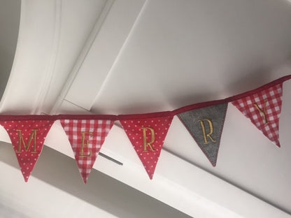 Merry Christmas Miniature Bunting