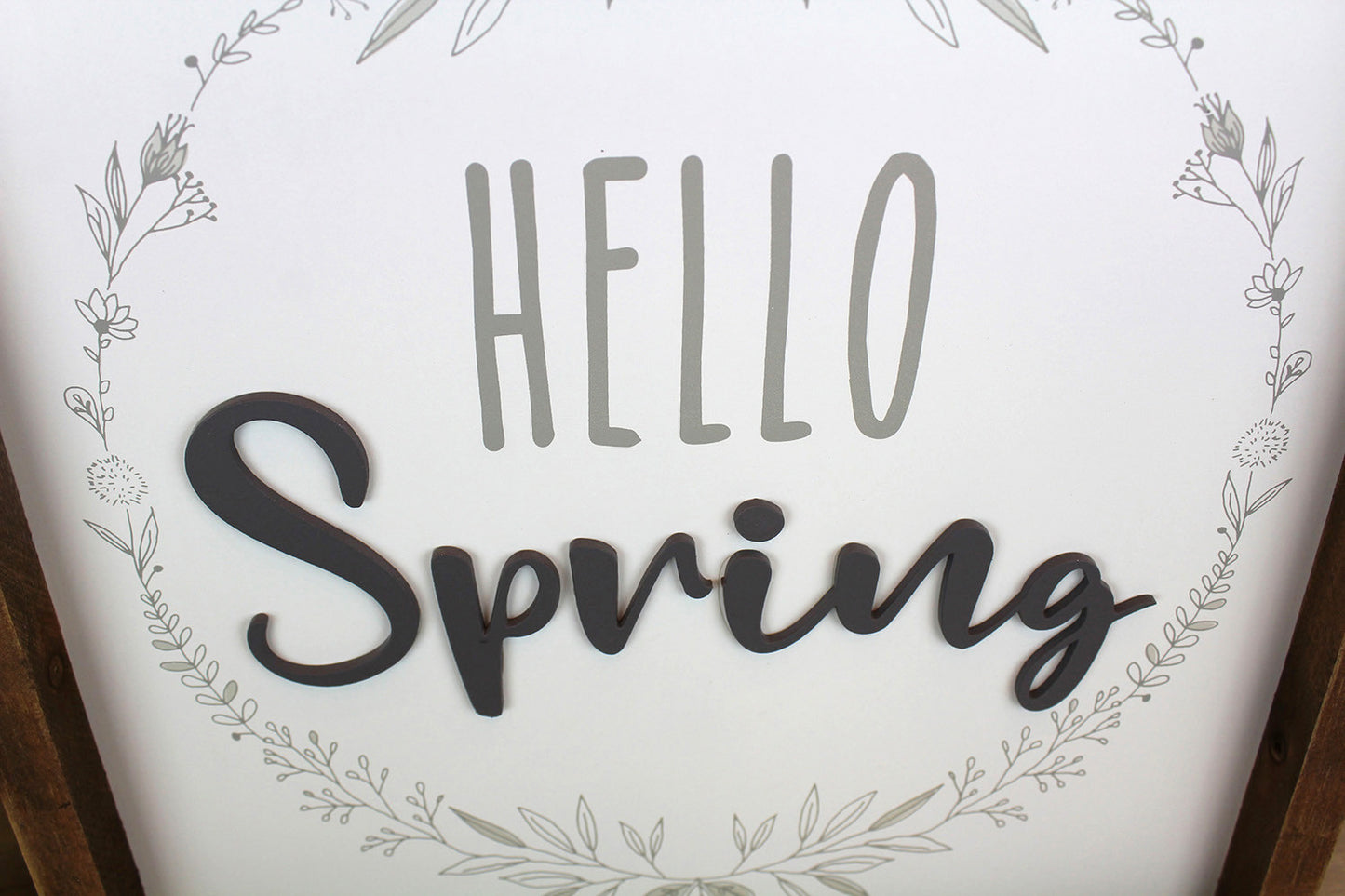 Hello Spring Framed Plaque