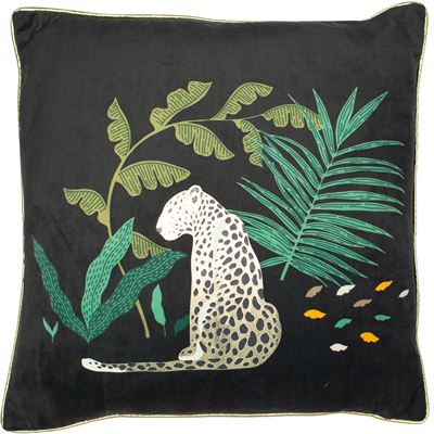 Leopard In Jungle Cushion