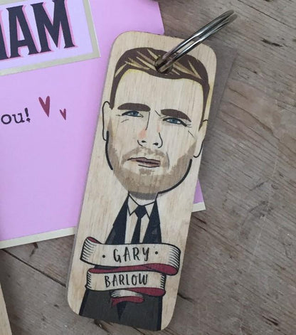 Handmade Chunky Wooden Keyring