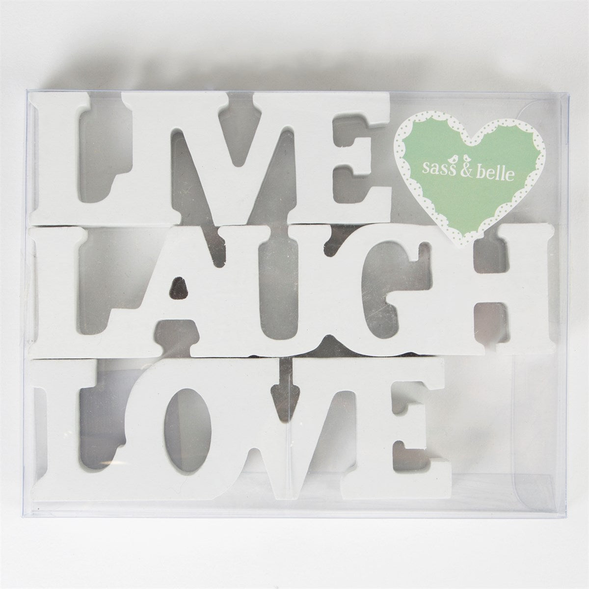 Small Love Live Laugh Letters Cream