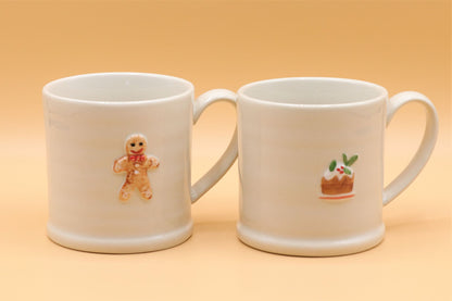 Ceramic Mini Christmas Mugs & Jugs - Gingerbread/Christmas Pudding/Robin