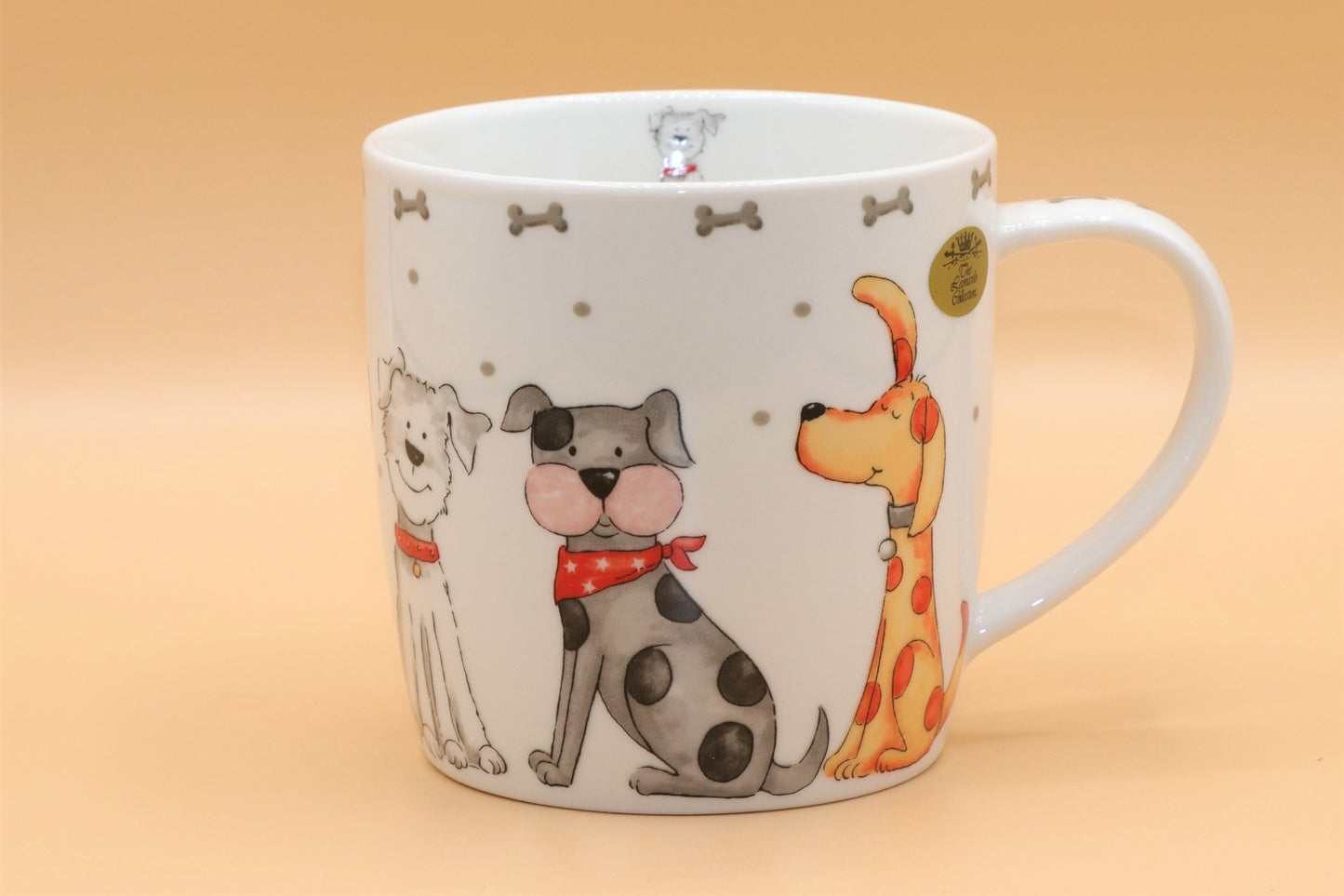 Cartoon Dog & Cat Themed Mug