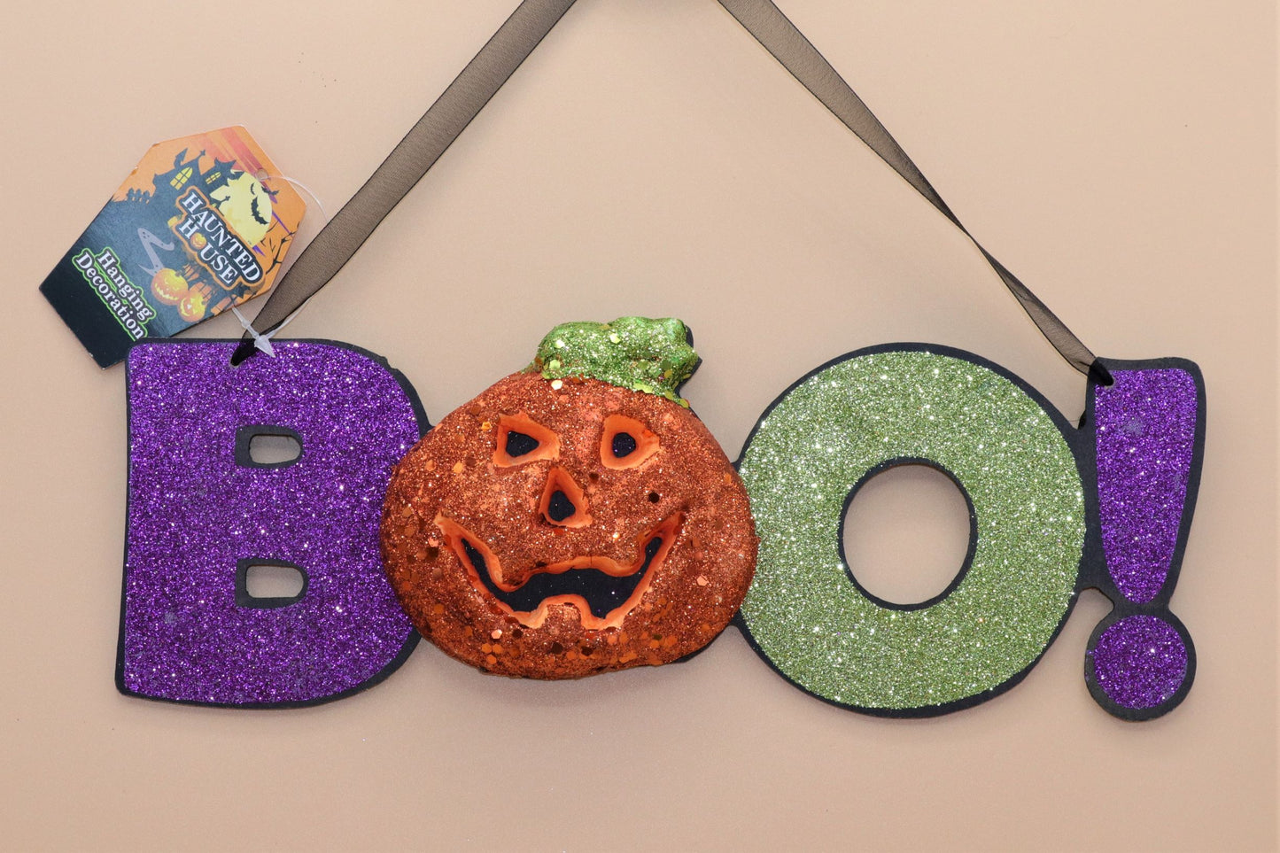 Hanging Glittery Halloween Signs - 3 available