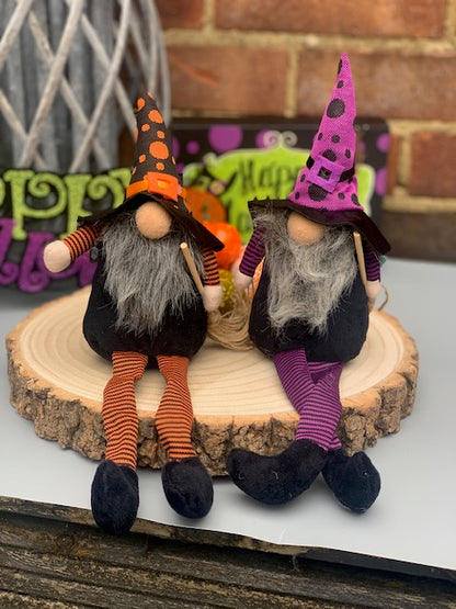 Alma & Alwina Halloween Witch Shelf Sitters - set of 2