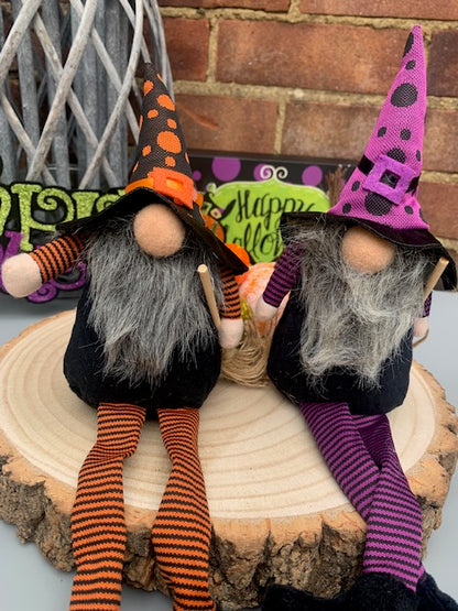 Alma & Alwina Halloween Witch Shelf Sitters - set of 2