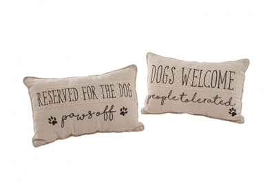 Dogs Welcome People Tolerated Cushion