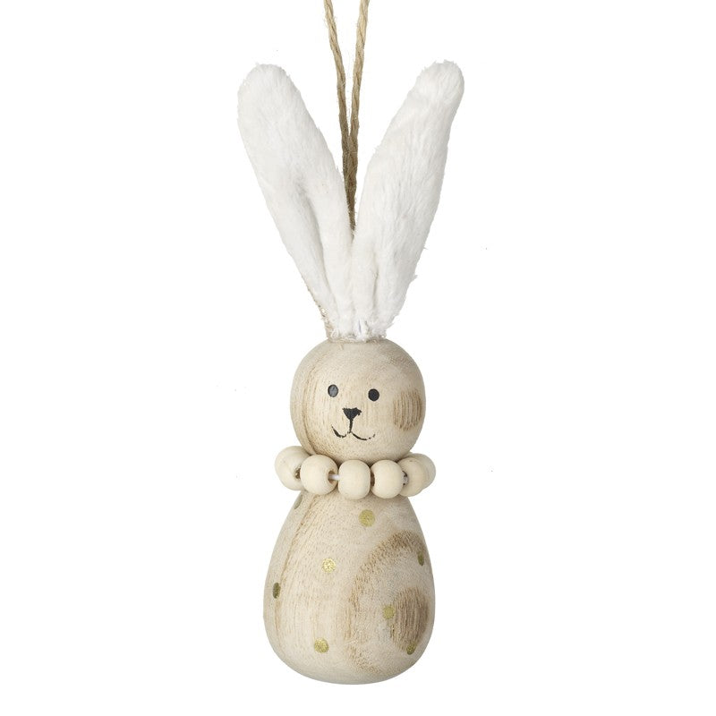 Wooden Hanging Bunny Easter Decoration