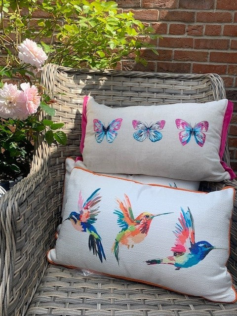 Rectangular Cushion - Hummingbird & Butterfly Designs
