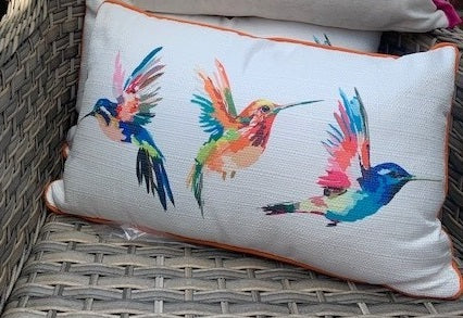 Rectangular Cushion - Hummingbird & Butterfly Designs