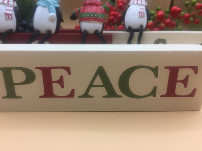 Mini Wooden Christmas Standing Sign Blocks