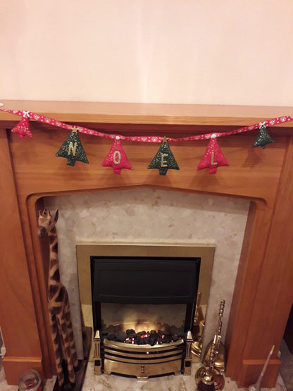 Handmade Noel Christmas Bunting Garland