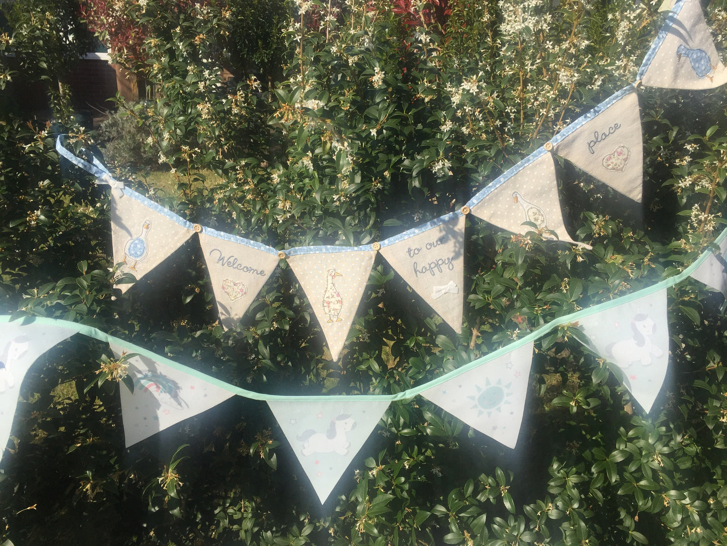 Welcome To Our Happy Place Bunting