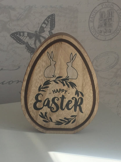 Rustic Wooden Easter Egg Decorations