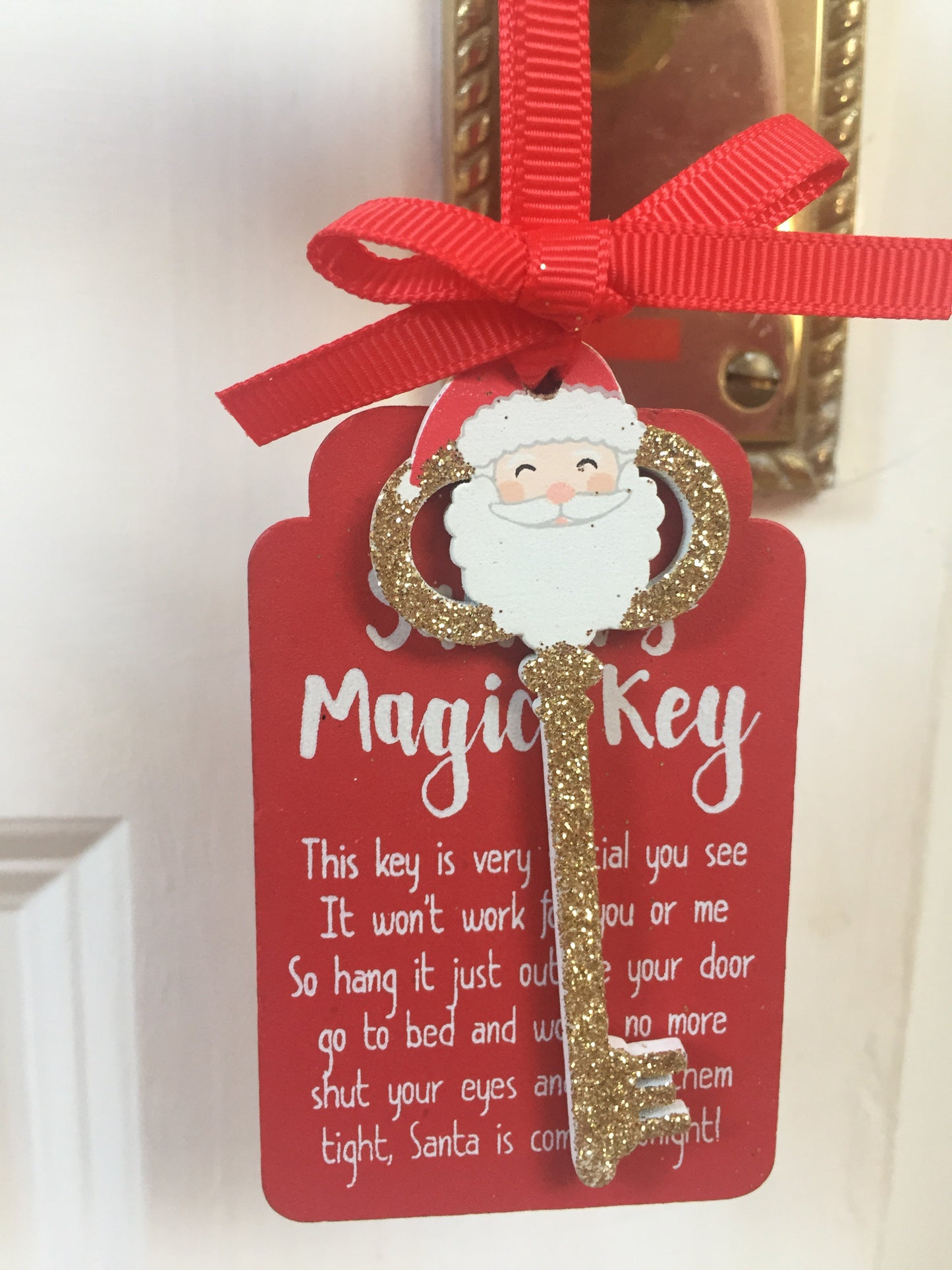 Santa's Magic Key Christmas Decoration Door Charm