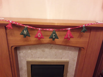 Handmade Noel Christmas Bunting Garland