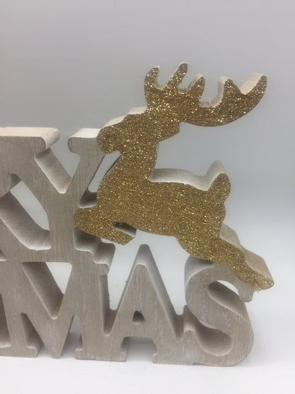 Merry Christmas Wooden Standing Words - 2 designs available
