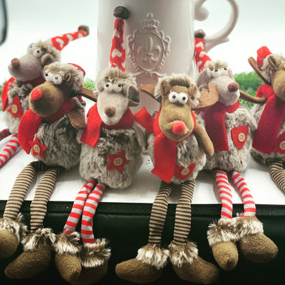 Sitting Christmas Mice & Reindeer