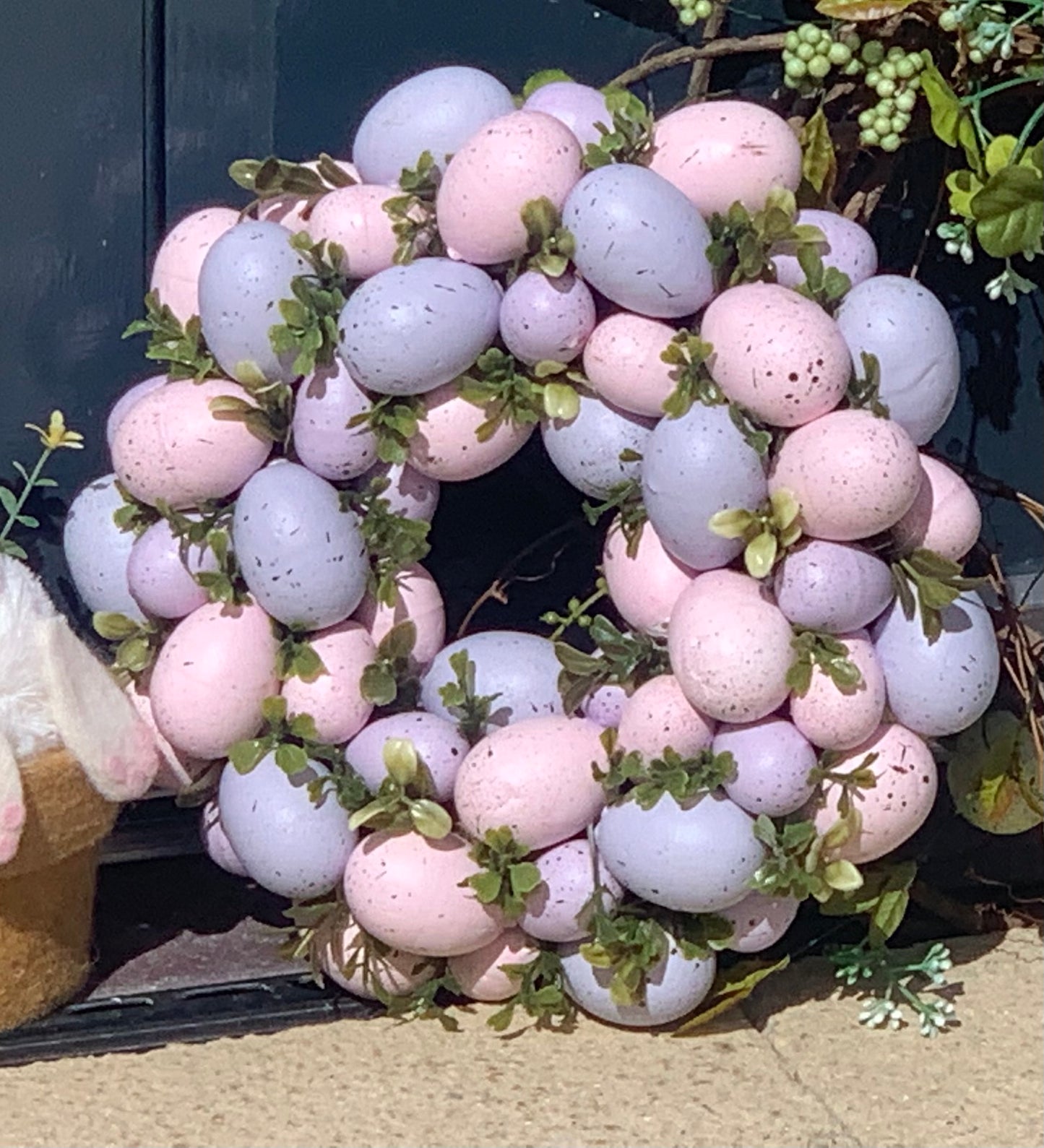 Pink Easter Egg Wreath