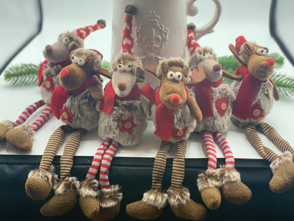 Sitting Christmas Mice & Reindeer